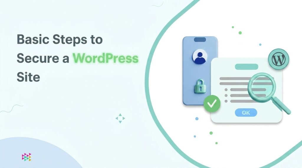 How to secure a WordPress site: admin screen showing plugin updates and two-factor authentication settings