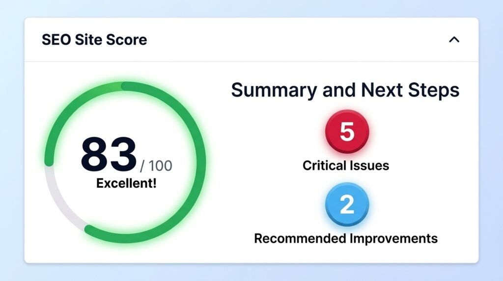 WordPress site audit