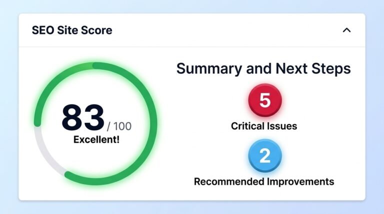 WordPress site audit