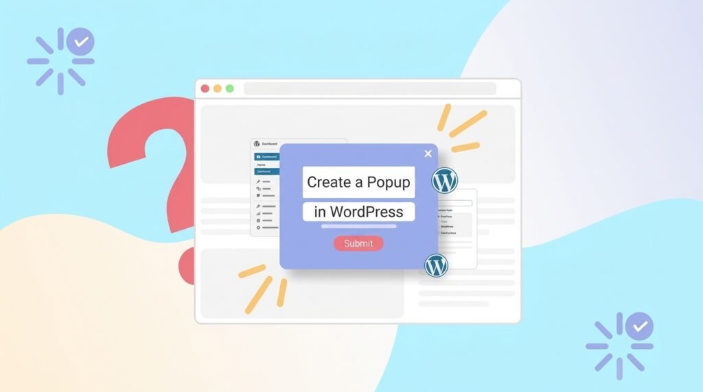 create a popup in WordPress
