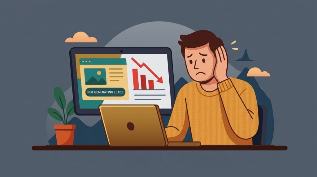 website not generating leads