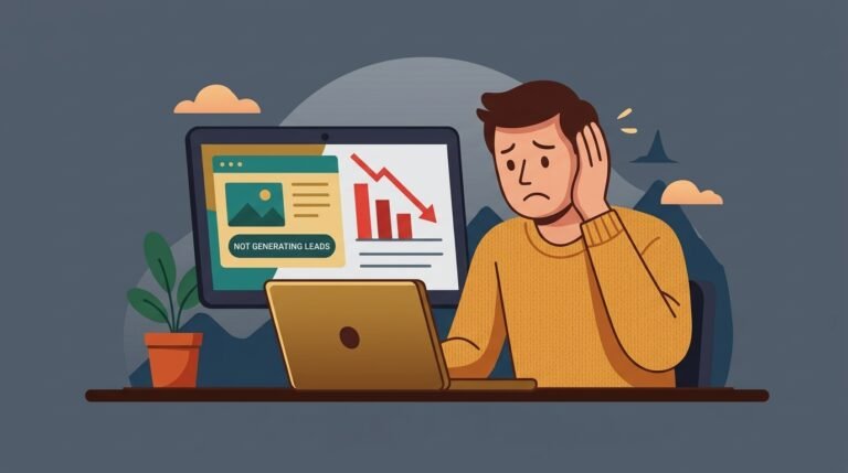 website not generating leads